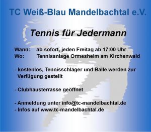 Tennis für Jedermann!