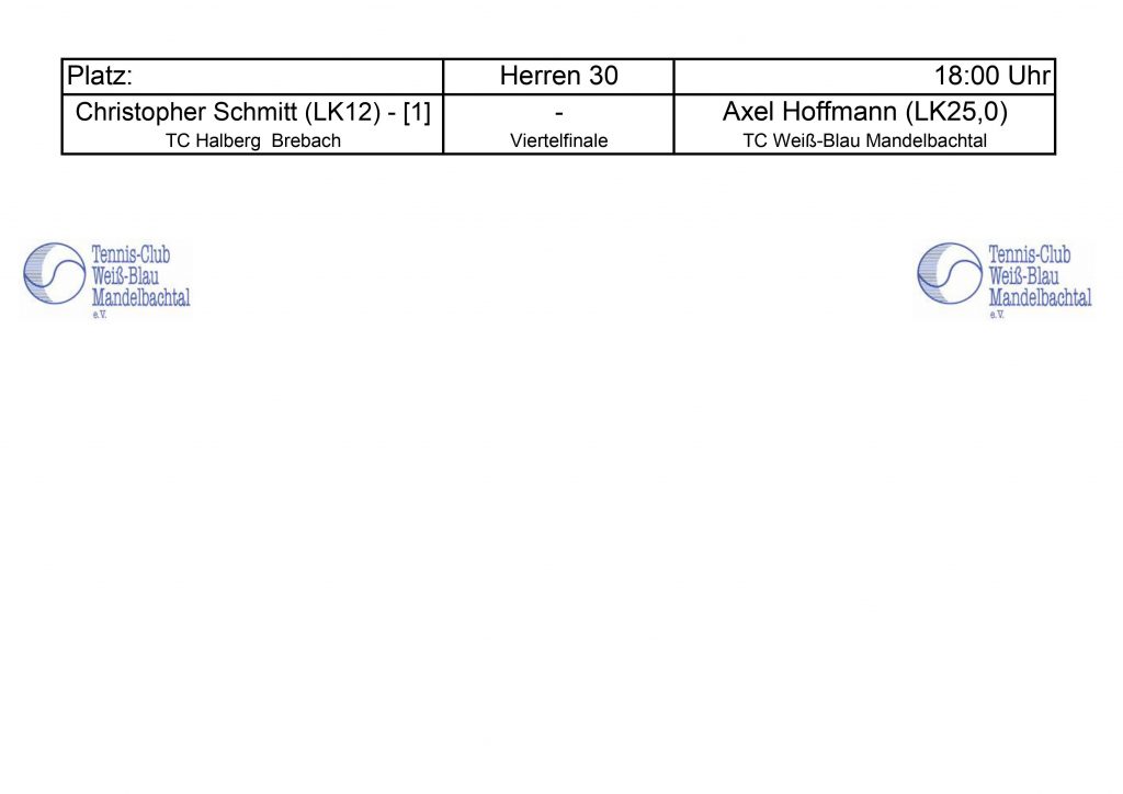 02. Spieltag – Mandelbachtal-Cup 2024